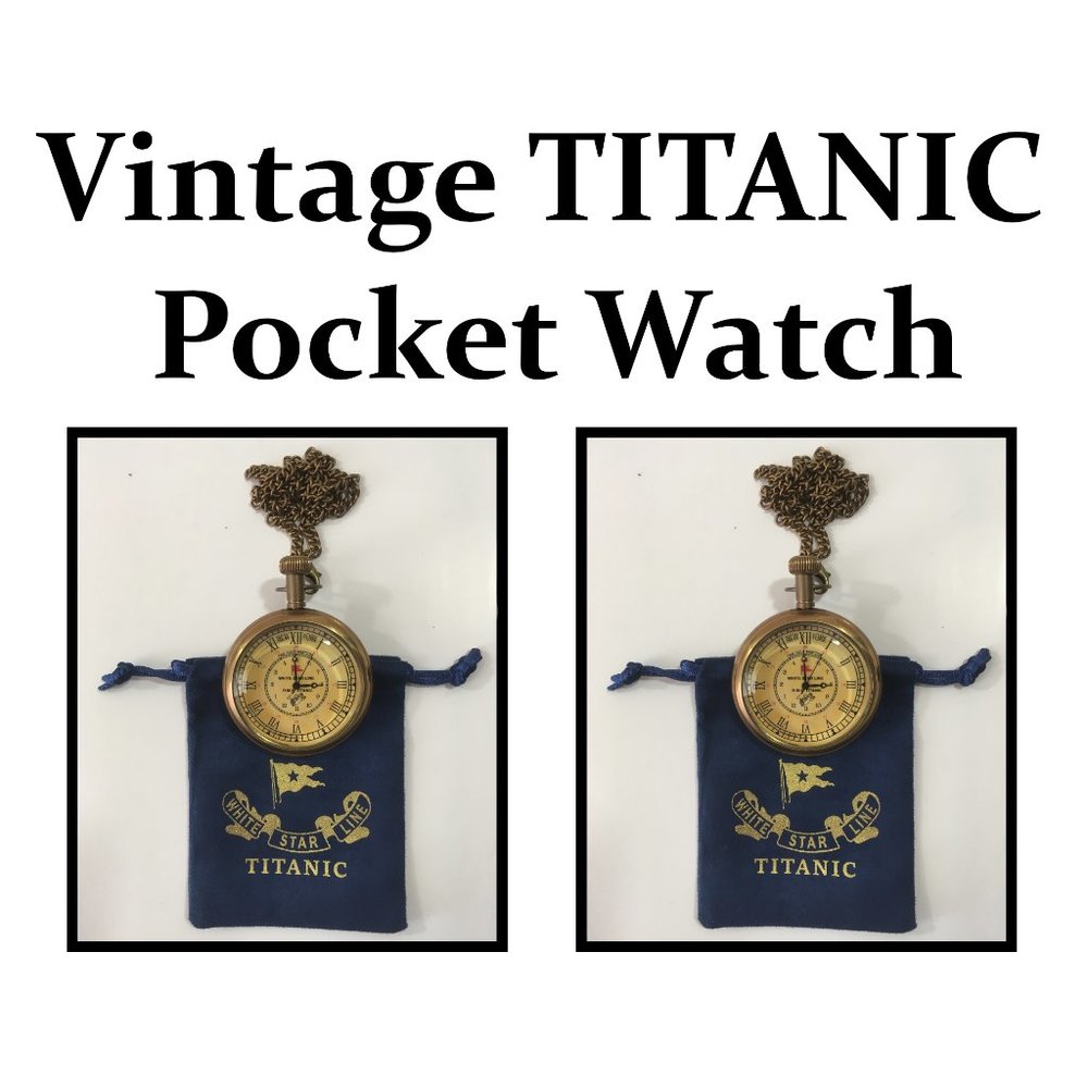Titanic Pocket Watch RMS White Star Line Vintage Pocket Watch